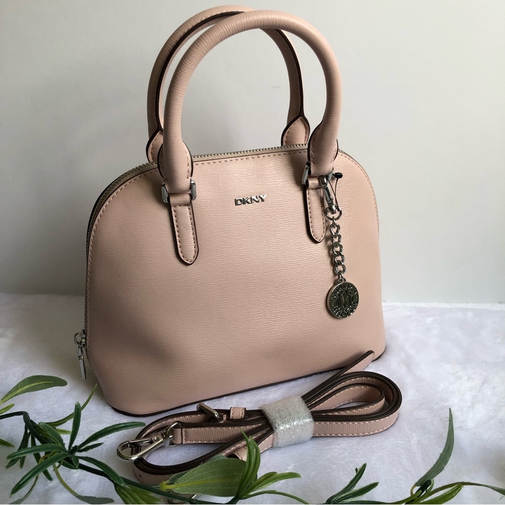 DKNY Bryant Dome Faux Leather Satchel, NWOT